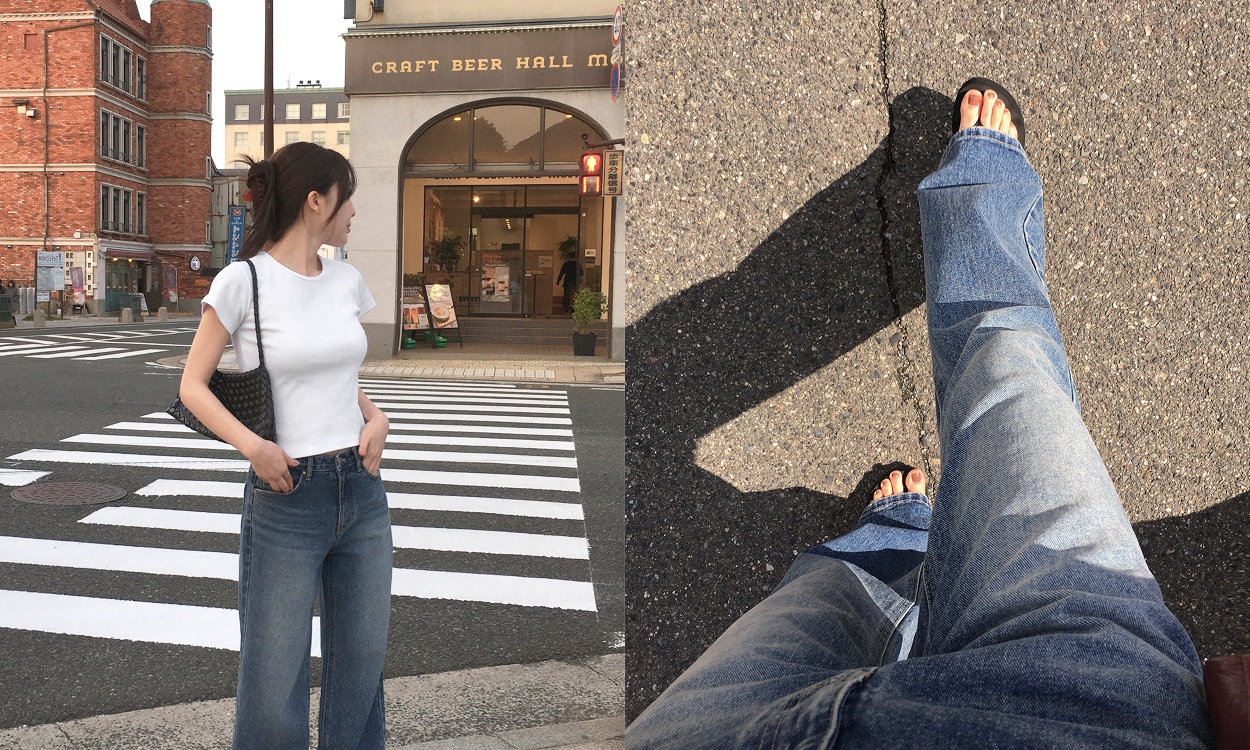 로우라이즈 입문자를 위한
체형보정 부츠컷 데님 ꤶ