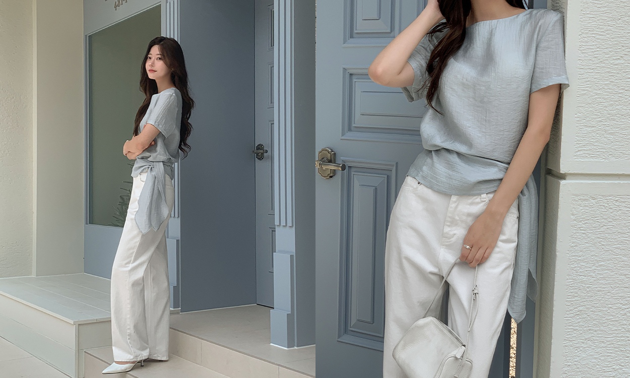 긴팔부터 반팔까지
기본이 될 랩 블라우스