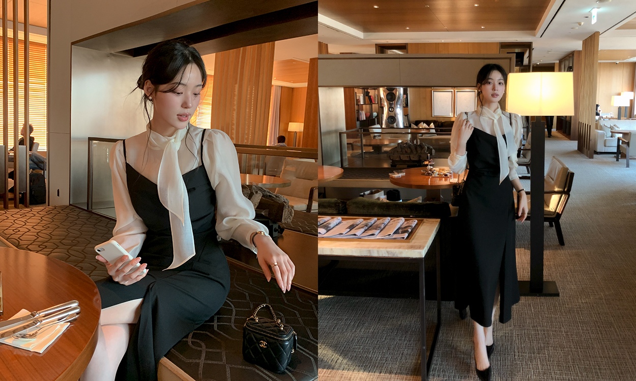 하객룩 코디set주문폭주
은은한 레이어드룩