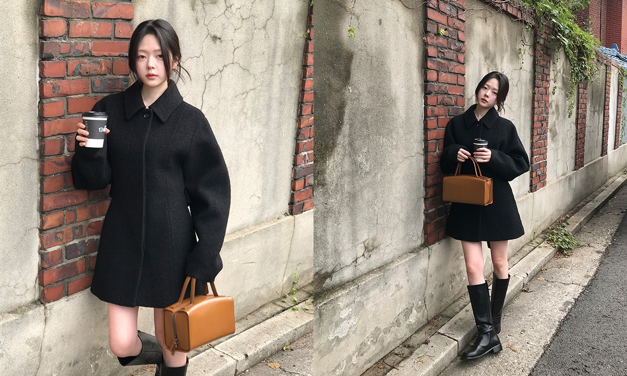 겨울 아우터 준비!
울 100 하프코트