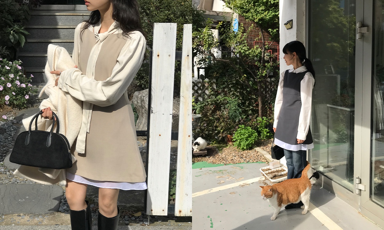 페미닌 레이어드 원피스
하나로 다양한 코디연출!