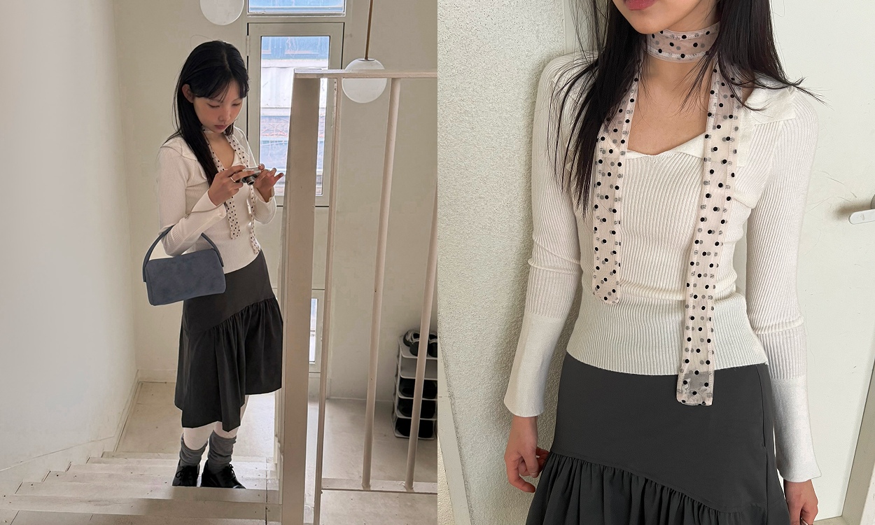 여리핏 브이넥 카라티౨ৎ
봄 무드 느껴지는 컬러감