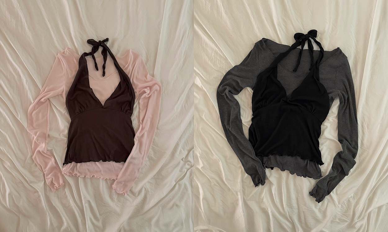 레이어드 필수템
홀터 뷔스티에 SET-!